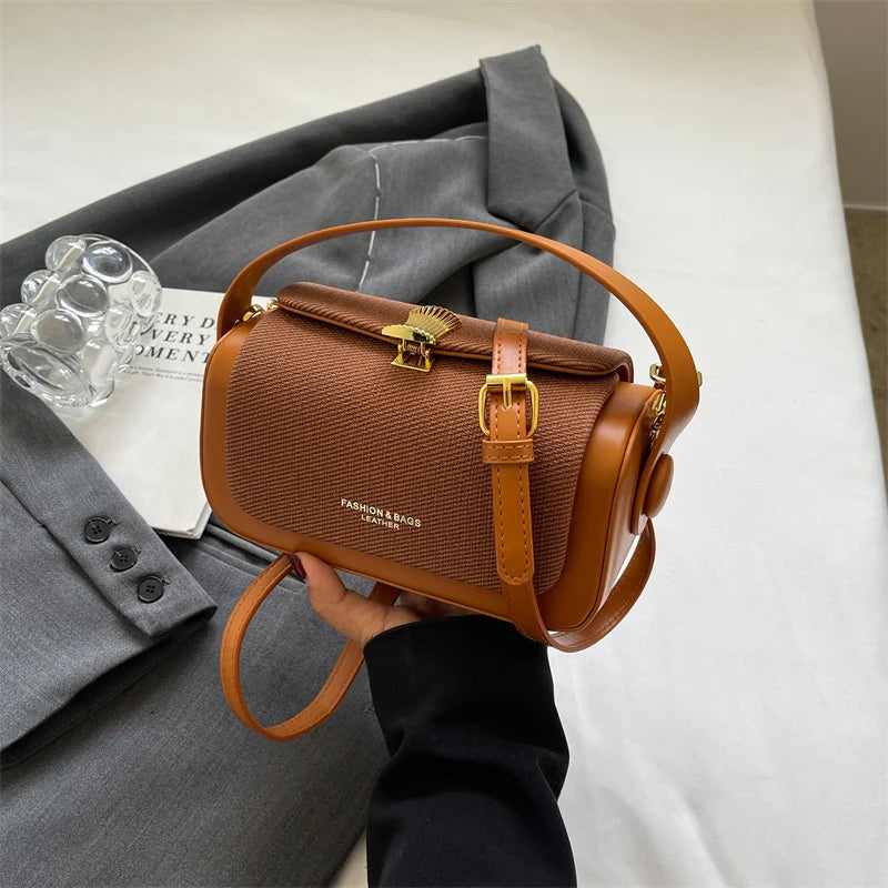 Fashion Mini Square Crossbody Bag 2024 Luxury Designer Pure Color Satchel hand bags