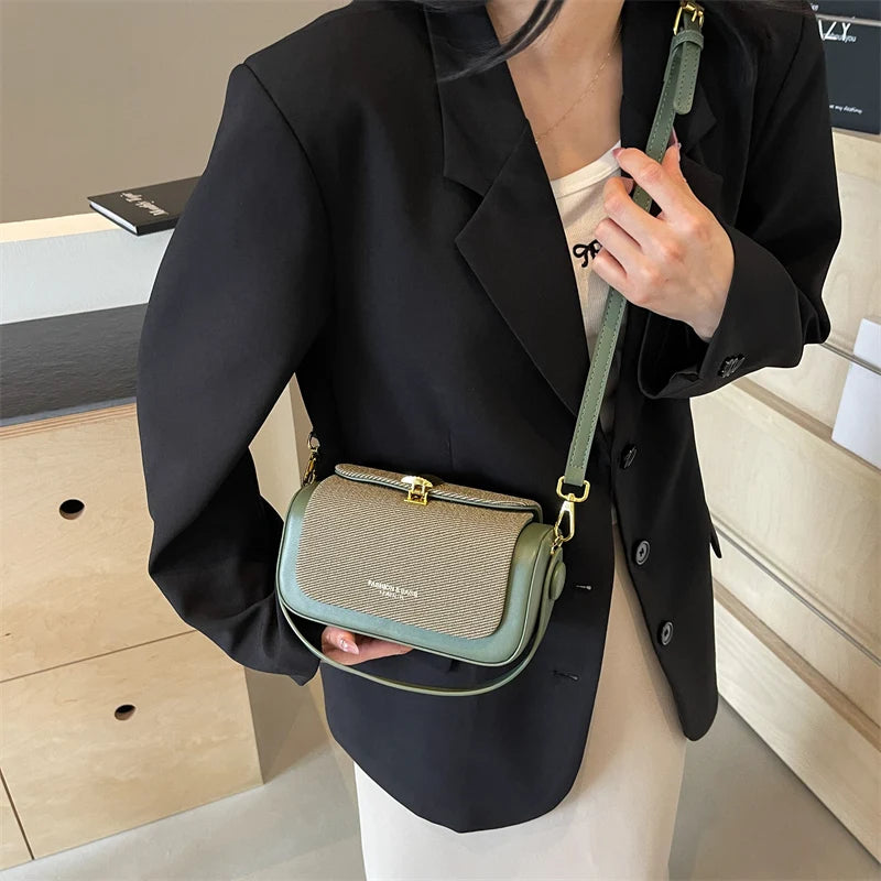 Fashion Mini Square Crossbody Bag 2024 Luxury Designer Pure Color Satchel hand bags