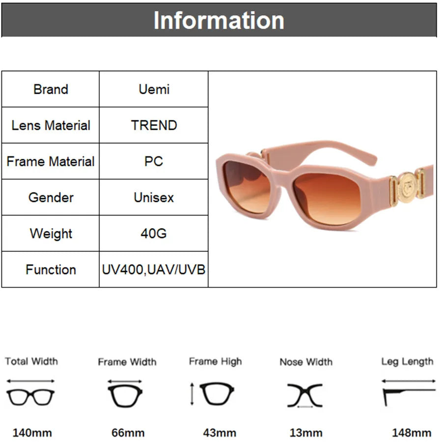 Retro Square Sunglasses for Women & Men – Vintage Small Frame Luxury Designer UV400 Eyewear, Trending Fashion Essential