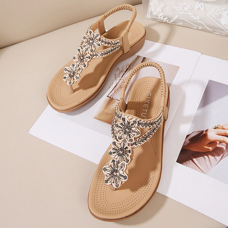 2025 Boho Chic Summer Sandals – Stylish Flip Flops for Women