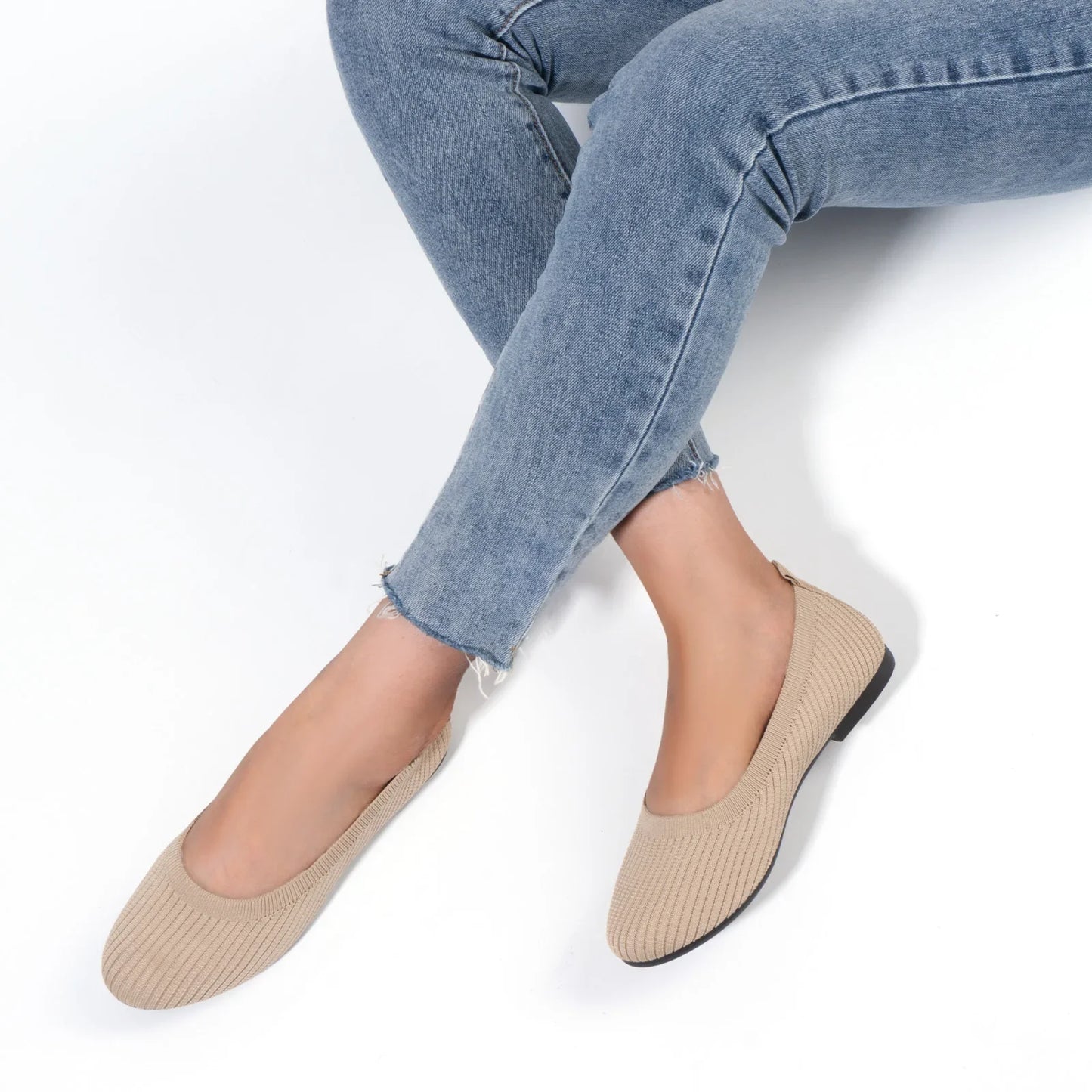 stylish Shoes Round Toe Flats for Women Casual Slip on Shallow Shoes Office Boat Shoes Plus Size Moccasins