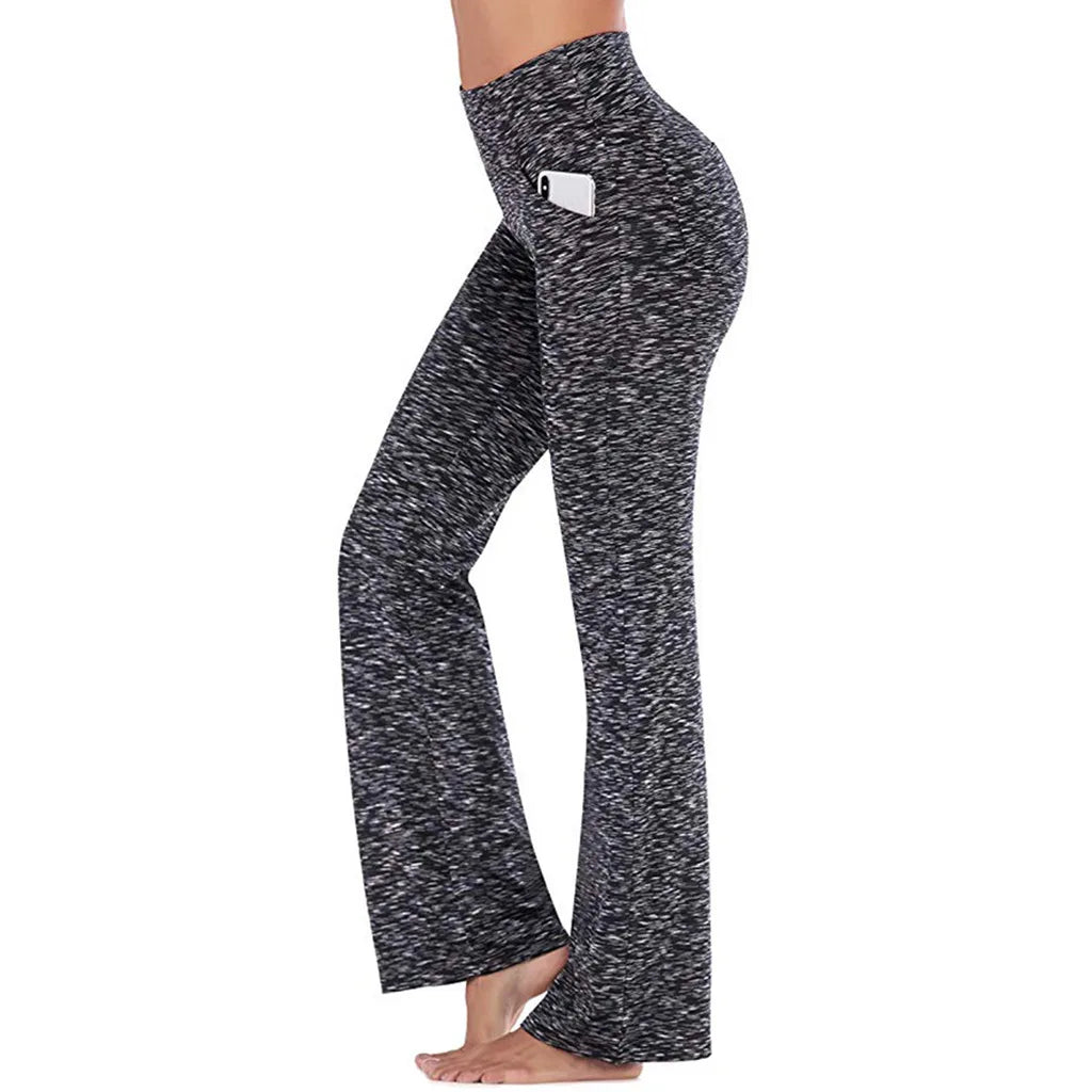 Women's Elegant High-Waist Palazzo Pants | Flared Wide-Leg Career Trousers for Office & Formal Wear"