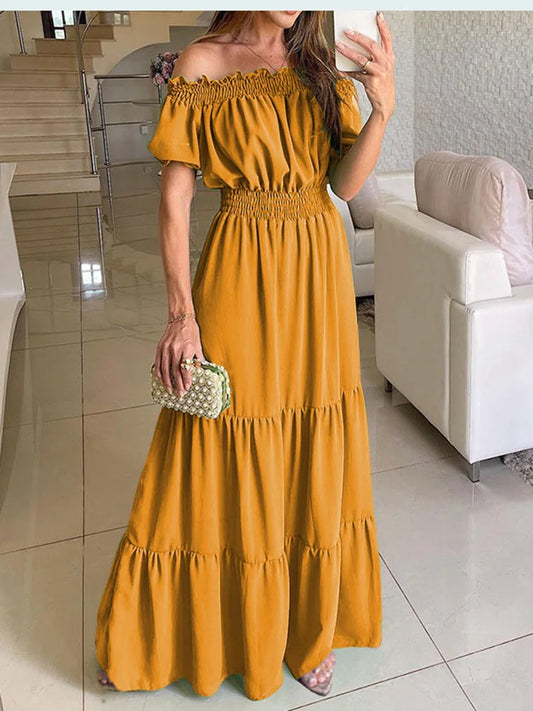 women dress fashion beach long dress elegant holiday