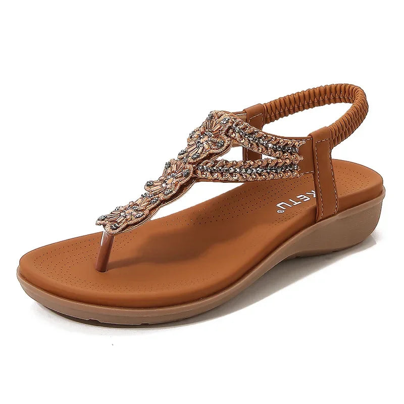 2025 Boho Chic Summer Sandals – Stylish Flip Flops for Women