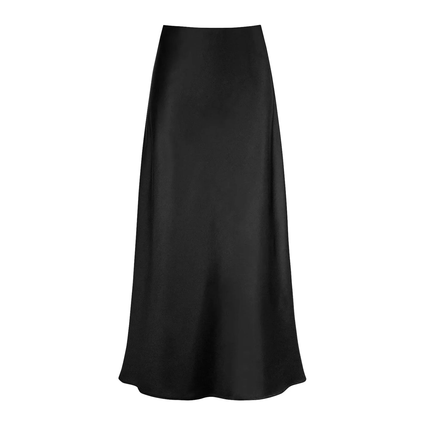 Korean-Inspired Fishtail Skirt – High-Waist Silk Satin Elegance for Women