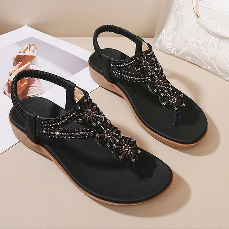 2025 Boho Chic Summer Sandals – Stylish Flip Flops for Women