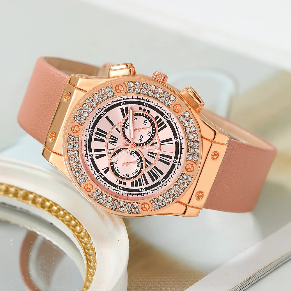 Stylish Women’s Watch, Wallet & Sunglasses Set – Perfect for Gifting or Everyday Elegance