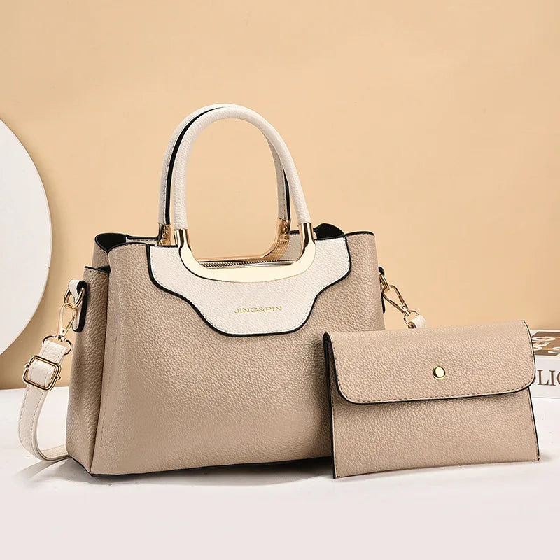 2025 Luxury Women's Leather Shoulder Bag with Monogram Print