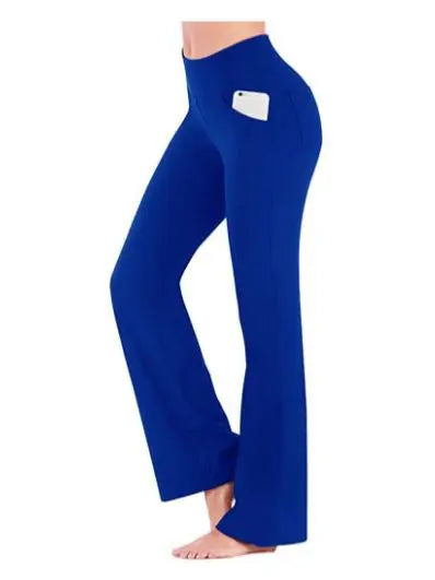 Women's Elegant High-Waist Palazzo Pants | Flared Wide-Leg Career Trousers for Office & Formal Wear"